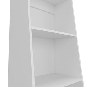 English Elm Bookcase Piney Contemporary White Engineered Wood 3-Shelf Storage 33 lb Capacity Living Room"))) B092P245914