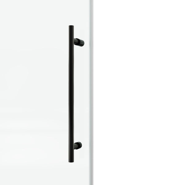 English Elm 48*76"fixed Sliding Frameless Shower Door Clear Tempered Glass Stainless Steel Hardware T3177P320594