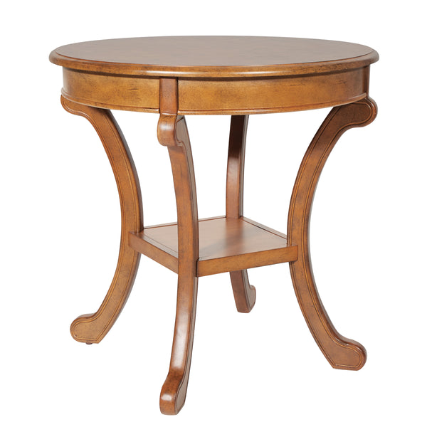OSP Home Furnishings Vermont Accent Table Antique Java