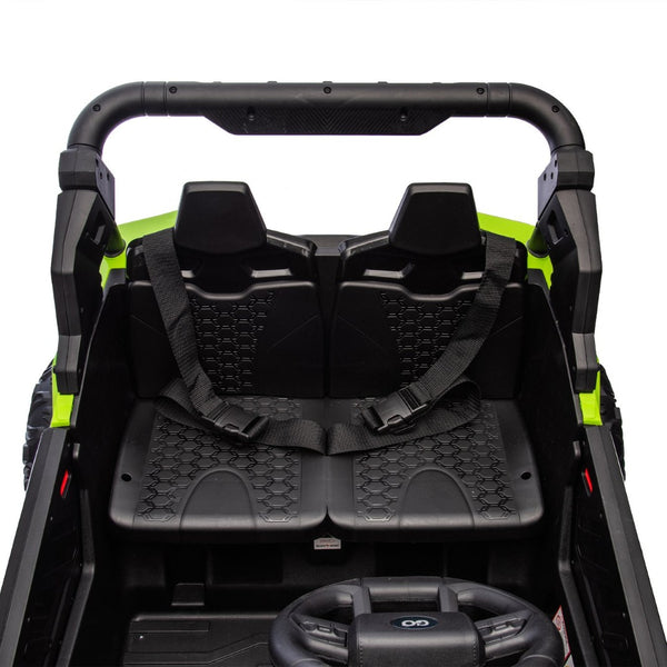 English Elm 24v Two Seat Kids Electric Utv with Parental Remote Suspension Off Road Ride On Green W1578P184798