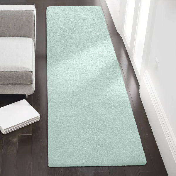 JLA Home Madison Park Signature - Bath Plush High-Pile Rug with Quick-Dry Microfiber, Non-Slip Backing, OEKO-TEX Certified Luxury Seafoam MPS72-609