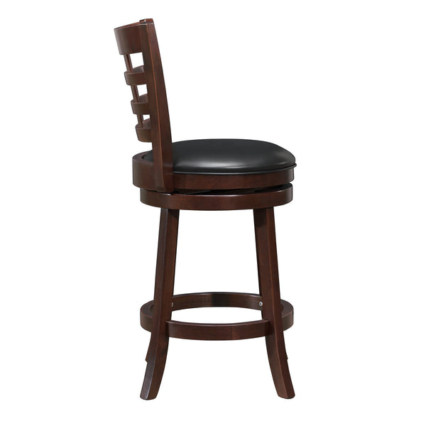 Jaxon Swivel Counter Stool Rubberwood Frame Padded Seat for Kitchen Bars