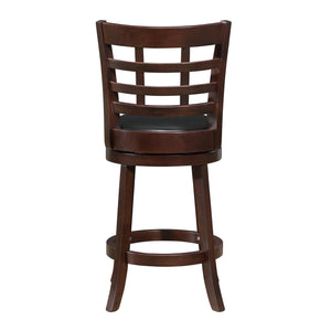 Jaxon Swivel Counter Stool Rubberwood Frame Padded Seat for Kitchen Bars