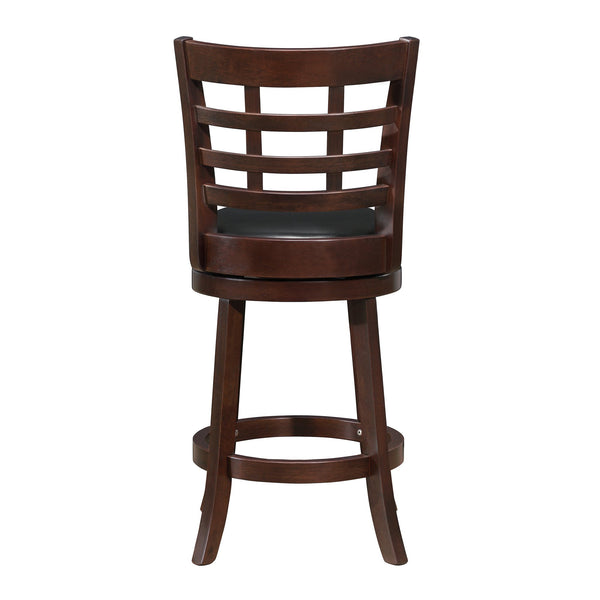 Jaxon Swivel Counter Stool Rubberwood Frame Padded Seat for Kitchen Bars