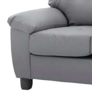 English Elm Stylish Two Seat Upholstered Loveseat with Padded Arms for Modern Living Rooms B078S00522