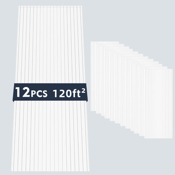 English Elm 5' 5 Ft Twin Wall Polycarbonate Greenhouse Panels 12 Pack Uv Blocking Insulated Sheets W3213P460541
