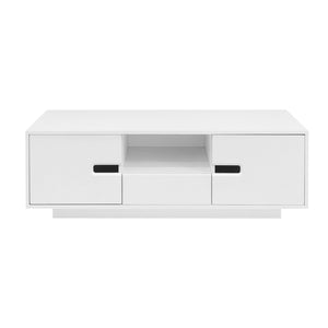 English Elm Vibe Modern High Gloss Rectangle Coffee Table With Storage & 16-Color Led Lights For Stylish Living Room N724P294656K-GIGA