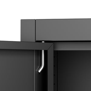 English Elm Metal Lockable Steel Cabinet Two Adjustable Shelves Garage Office Utility Storage T2398P442668