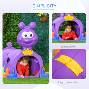 English Elm Qaba Caterpillar Crawl Tunnel Toddler Climbing Structure Hdpe Indoor Outdoor Play W2225P217341
