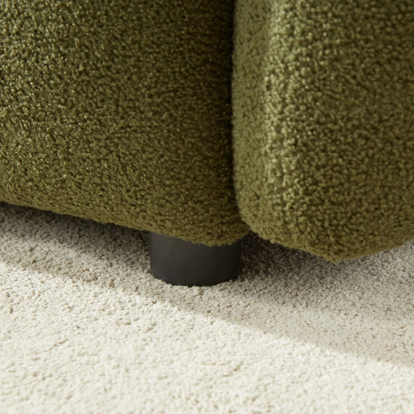 English Elm 3 Seater Teddy Sofa Combo - Modern Living Room Furniture With 5 Cushions, Durable Wooden Frame, Cozy Comfort W1193S00171