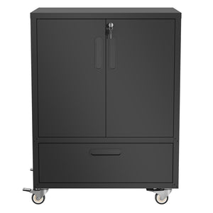 English Elm Tool Cabinet on Wheels Heavy Duty Steel Garage Workshop Organizer with Locking Casters T2398P407327