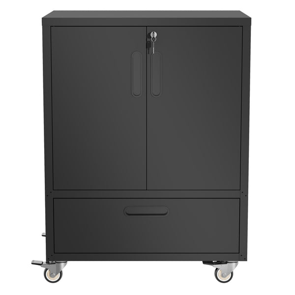 English Elm Tool Cabinet on Wheels Heavy Duty Steel Garage Workshop Organizer with Locking Casters T2398P407327