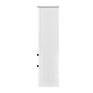 English Elm 32'' Modern Medicine Cabinet with Mirror, Wall-Mounted 3-Shelf Bathroom Storage, White MDF Finish N710P252505K