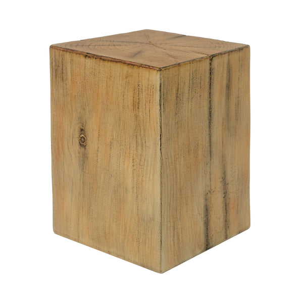 English Elm Christopher Knight Home® - Wood-Look Square-Column End Table - Rustic Distressed Finish For Indoor & Outdoor Versatility, H18" N770P291199N