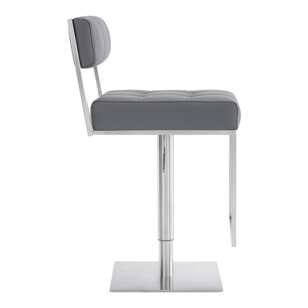 English Elm Michele Swivel Barstool Faux Leather Seat Pneumatic Height Adjustable Kitchen Island B2736P464876