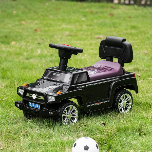 English Elm Aosom Toddler Foot Powered Ride on Atv Toy with Led Lights and Built in Music W2225P217703