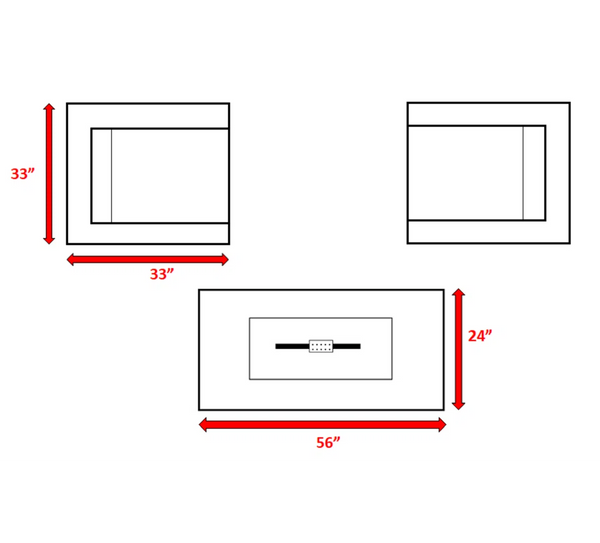 English Elm LSI 2-Person Rattan Wicker Seating Set with Concrete Fire Pit, Plush Cushions, All-Weather Durability B120S00062