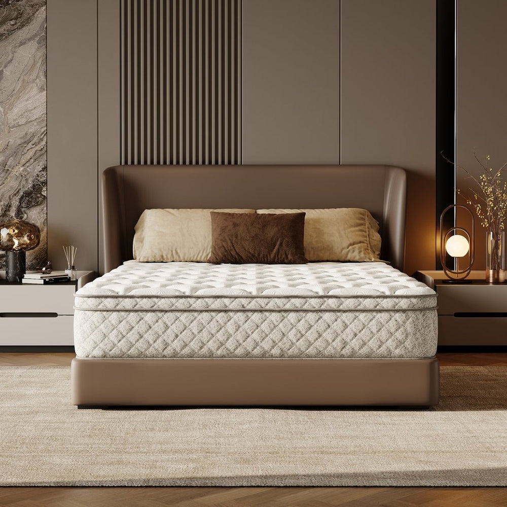 English Elm Full Size 12 Inch Hybrid Mattress with Gel Memory Foam Pocket Springs Medium Firm W3682P338220