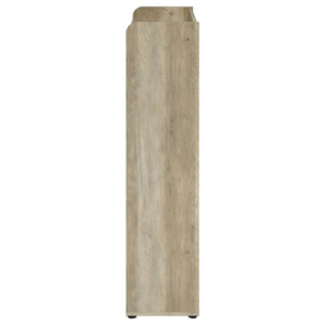 English Elm Kyla 3-Tier Engineered Wood Shoe Cabinet with Top Display Shelf, Antique Pine Accents, Durable Finish B062P299908