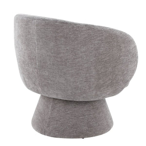 English Elm Swivel Accent Chair Silver Velvet Seat Gold X Pedestal Base Glam Living Room Grey B202P471332