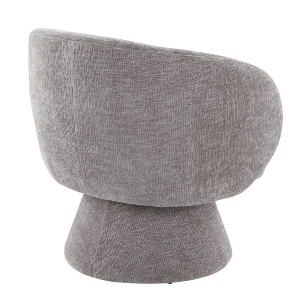 English Elm Swivel Accent Chair Silver Velvet Seat Gold X Pedestal Base Glam Living Room Grey B202P471332