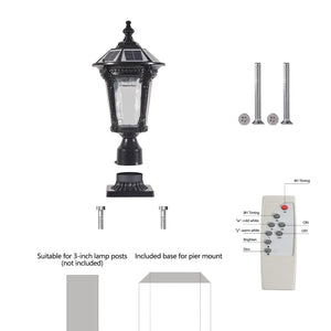 English Elm Retro Solar Lantern Dimmable Led Pathway Light Auto Dusk Dawn Outdoor Garden W1340P181986