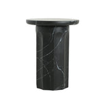 Christopher Knight Home® - Noble House - - Outdoor Lightweight Concrete Black Marble Effect Side Table,Living Room Mgo End Table