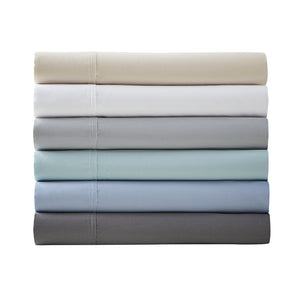 JLA Home Madison Park - Cotton premium sateen pillowcases with peached finish, OEKO-TEX comfort, wrinkle-resistant luxury White MP21-4843