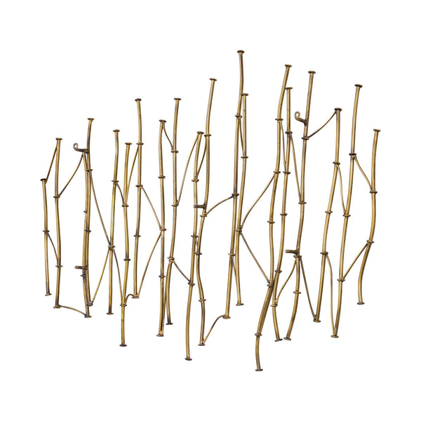 Uttermost Antique Gold Abstract Branch Metal Wall Sculpture for Modern Living Spaces