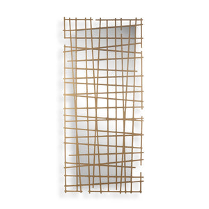 Uttermost Uttermost Antique Gold Iron Grid Wall Mirror Geometric Statement Piece for Any Room 03506