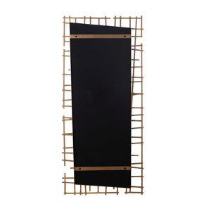 Uttermost Antique Gold Iron Grid Wall Mirror Geometric Statement Piece for Any Room