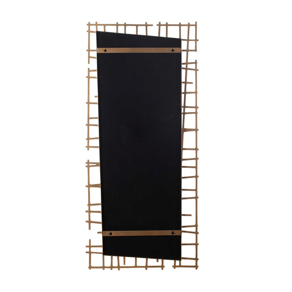 Uttermost Antique Gold Iron Grid Wall Mirror Geometric Statement Piece for Any Room