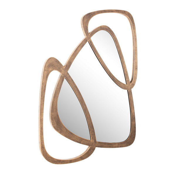 Uttermost Iron Loop Sculptural Wall Decor with Antique Gold Mirrored Glass Accent