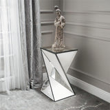 Christopher Knight Home® - Noble House - Amiel Geometrical Mirrored Side Table