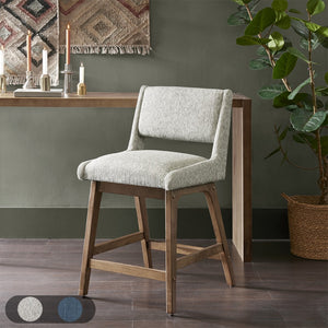 INK+IVY Boomerang Mid-Century Counter Stool II104-0224 Light Grey