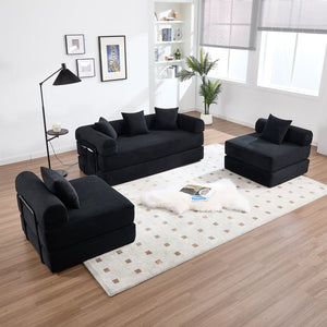 English Elm United We Win Convertible Folding Sofa Bed - Plush Corduroy, Memory Foam Comfort For Any Room! W1568S00248-GIGA