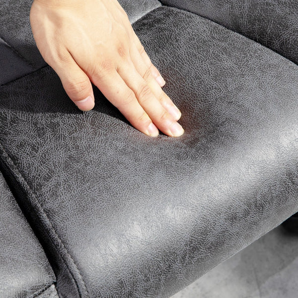 English Elm Homcom Executive Office Chair - High Back Microfiber With Adjustable Height, Tilt, And Padded Arms W2225P250018