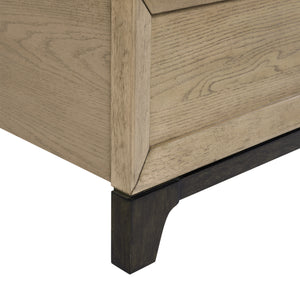 English Elm Wallace & Bay - Caramel Caramel and Cocoa King Panel Bed in Rich Brown with Black Trim — Contemporary Wood Design, Easy 3-Box Delivery and Assembly B361S00022