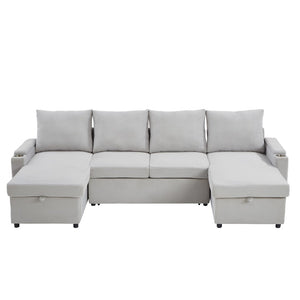 English Elm Swivel Barrel Accent Chair Chenille Tufted Round Club Seat for Living Room Lounge Grey N719S002190E