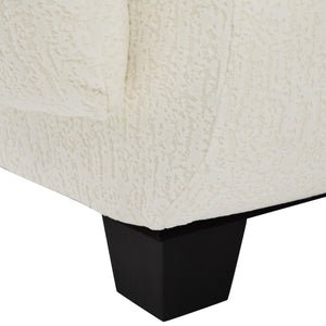 English Elm Oversized Chenille Chaise Lounge Deep Seat Sculptural Armrests Modern Living Room Retreat N763P326131A