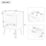 English Elm 24" Bathroom Vanity With Sink Combo, Multi-Functional Bathroom Cabinet With Drawer, Mdf Board, Natural