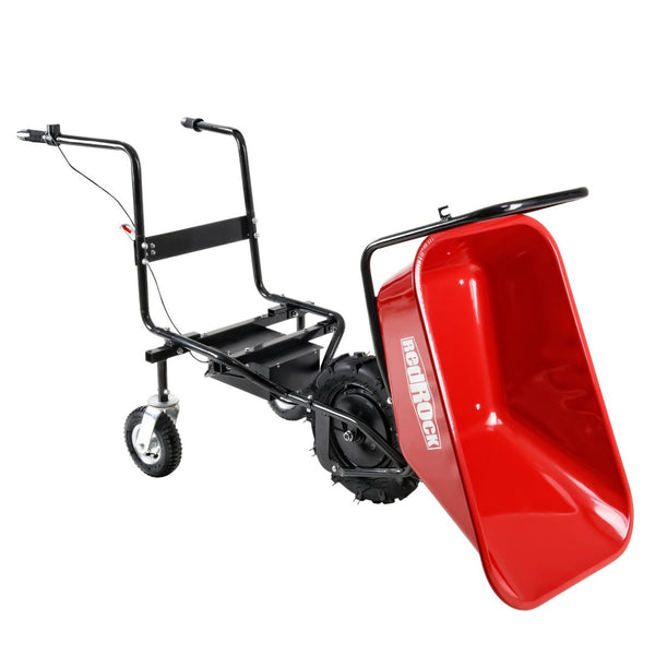 English Elm Wheelbarrow Electric 24v Brushless Motor 78l Steel Cart Forward Reverse Outdoor Hauler N727P171068R