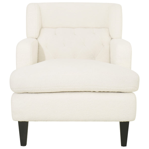 English Elm Christopher Knight Home® - Upholstered Teddy Fleece Armchair with Tufted Back, Contemporary Cozy Accent Seat for Living Room Beige N763P193158A