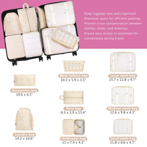 English Elm Hardshell Abs Four Piece Luggage Set with Spinner Wheels Tsa Lock Packing Cubes Pink N730P262653P