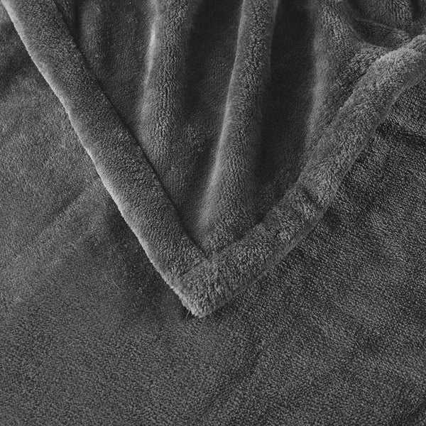 JLA Home Beautyrest - Throw Oversized Heated Throw with Secure Comfort Tech, Low EMF, Ultra-Soft Plush, 3 Temps, 5-Year Warranty BR54-0529
