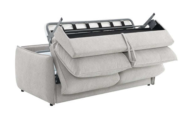 English Elm Jinn Chenille Convertible Sleeper Sofa with Memory Foam Bed and Metal Legs B2726P435913