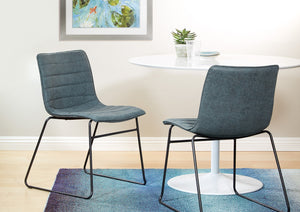 OSP Home Furnishings Halo Stacking Chair  - Set of 2 Navy