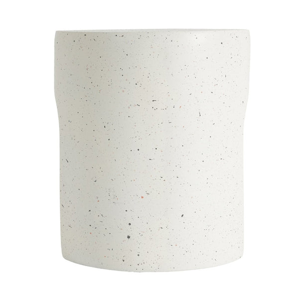 English Elm Outdoor Mgo Accent Table White Terrazzo Stone Look Weather Resistant Patio Side N768P410935W
