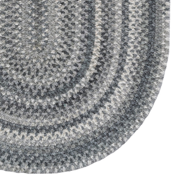 Capel Rugs Bambini Soft Cotton Chenille Braided Area Rug - Perfect For Infants, Crawlers, And Toddlers' Comfort Cool Gray 70% Cotton,30% Polyester 0377vs02030900300