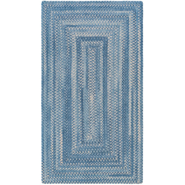 Capel Rugs Bambini Soft Cotton Chenille Braided Area Rug - Perfect For Infants, Crawlers, And Toddlers' Comfort Cloud Blue 70% Cotton,30% Polyester 0377qs00240800400